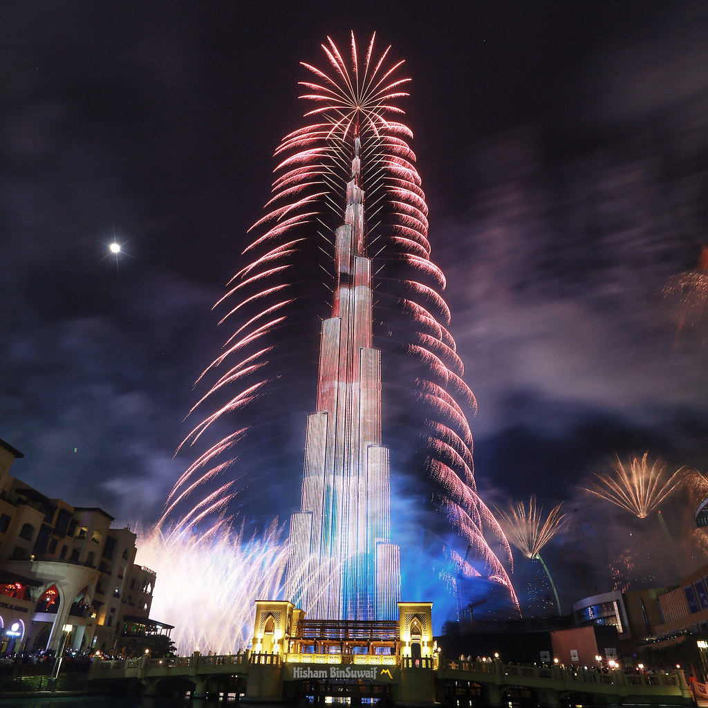 new year fireworks dubai